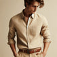 Solid Shirts for Men With Pocket - Stretchable & Comfortable