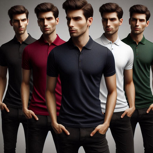 Pack of 5 Collar T-Shirts