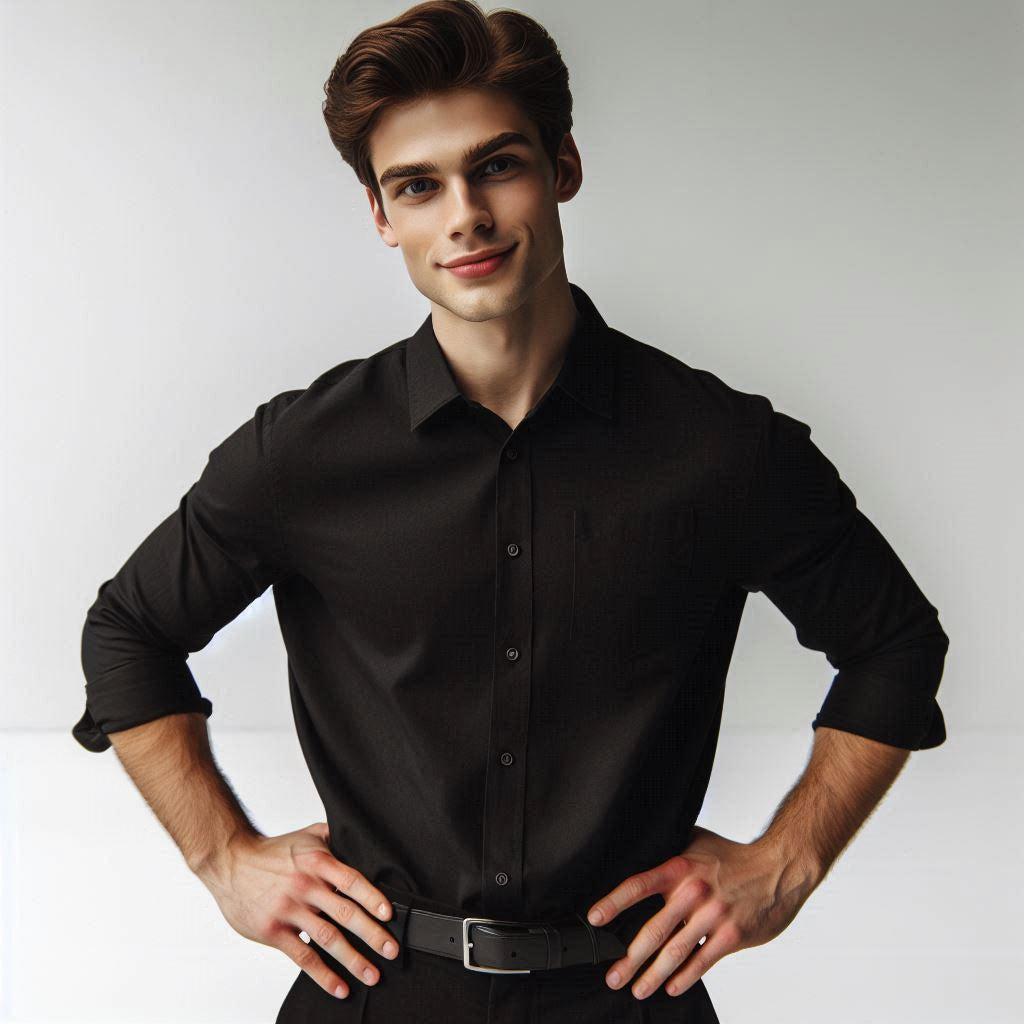 Solid Shirts for Men With Pocket - Stretchable & Comfortable