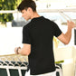 Black Solid  Polo T-shirt