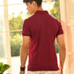 Maroon Solid Polo T-shirt