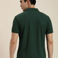 Bottle Green Solid Polo T-shirt