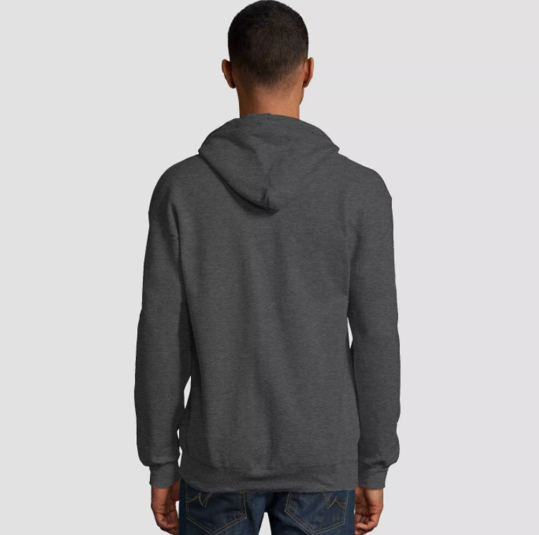 Charcoal With Zipper Hoodie