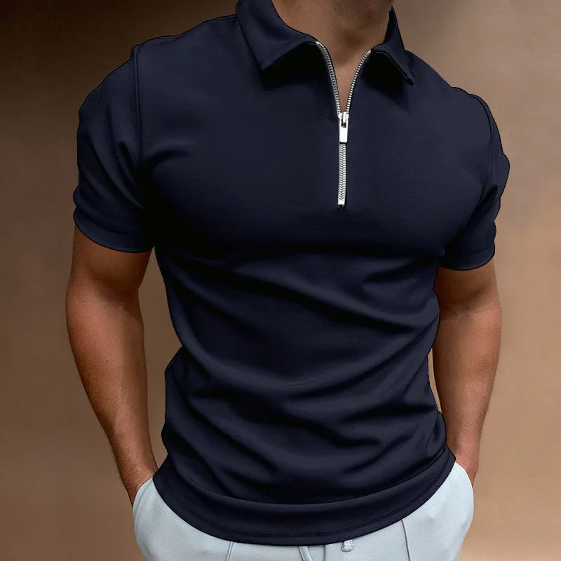 Pack of 2 Collar T-Shirt with Zip