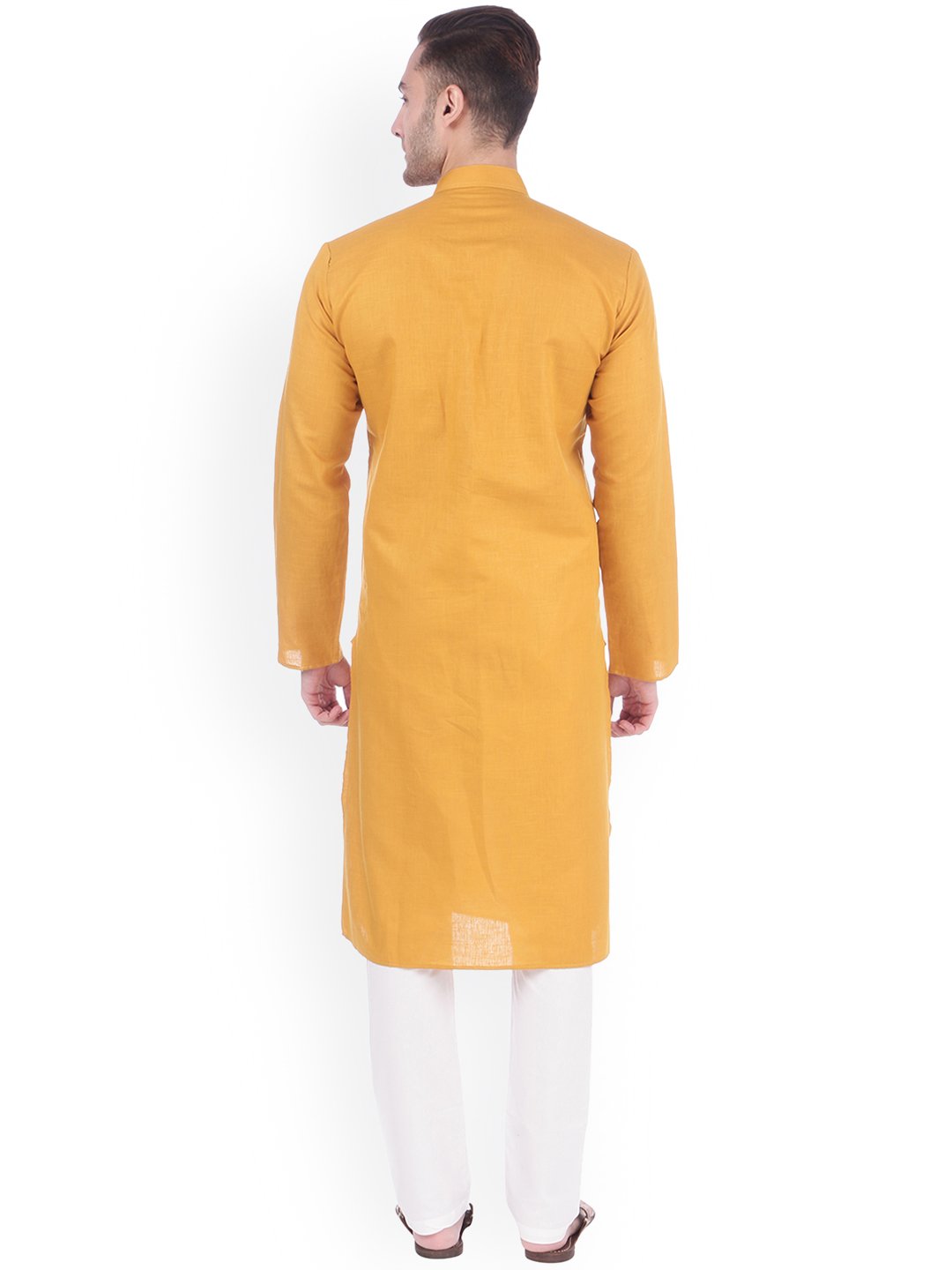 Mustard Straight Kurta Pajama for Men