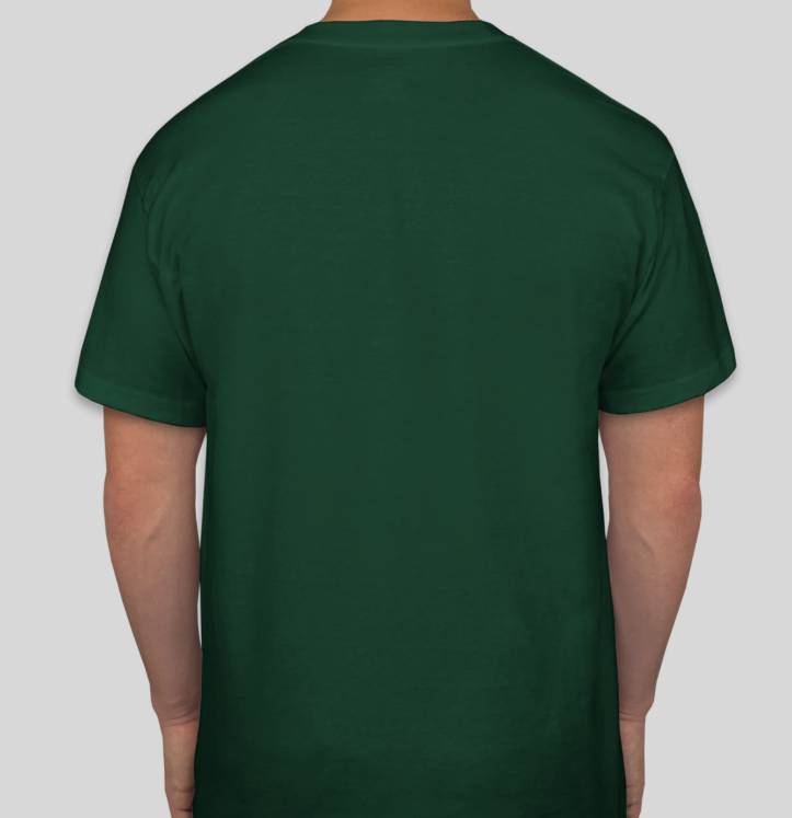 Bottle Green Round Neck T-Shirt For Men