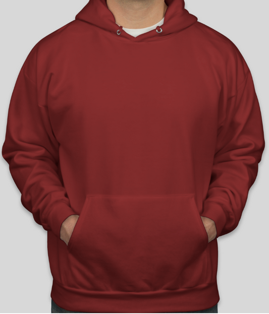 Maroon Without Zipper Hoodie