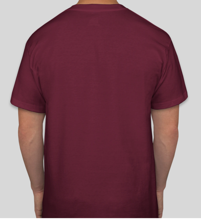 Maroon Round Neck T-Shirt For Men