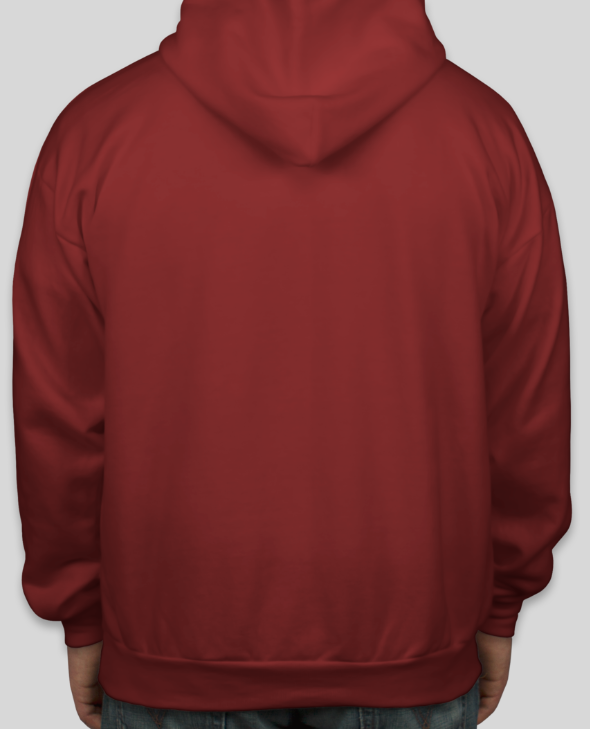 Maroon Without Zipper Hoodie