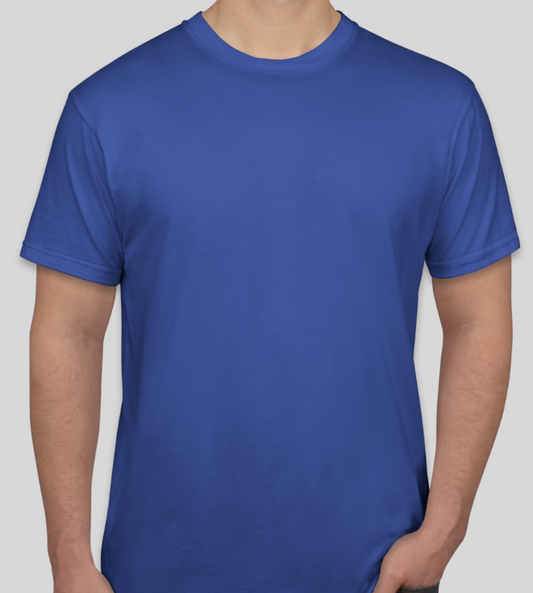 Royal Blue Round Neck T-Shirt For Men