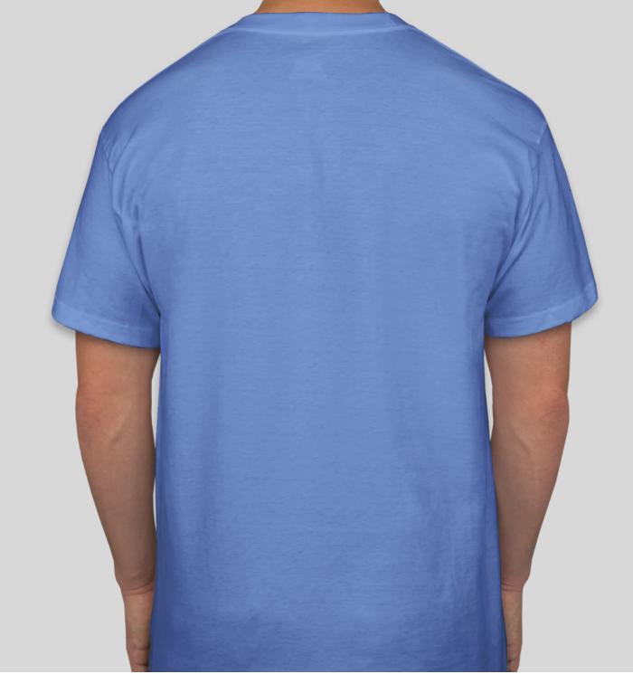 Light Blue Round Neck T-Shirt For Men